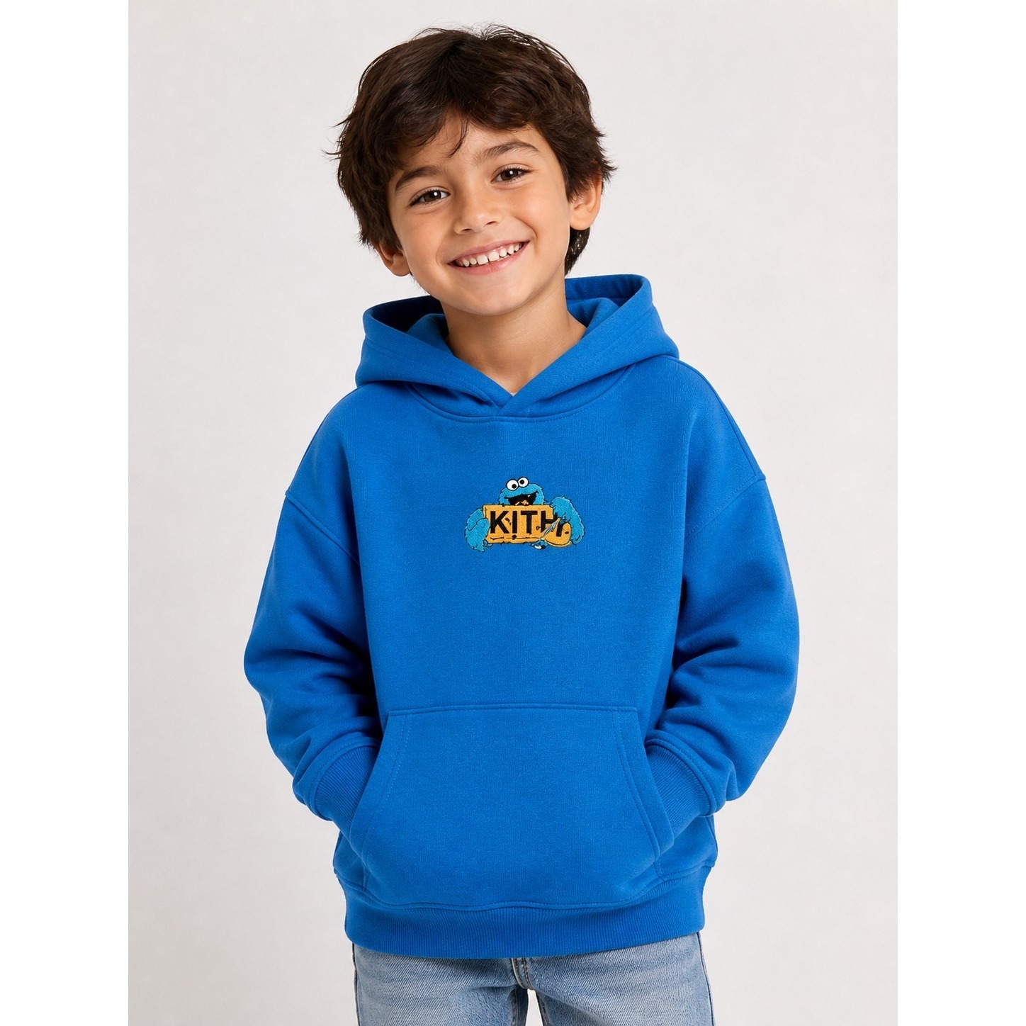 Kith Kids X Sesame Street Cookie Monster Nelson Hoodie Voyage Small Quiet Luxury